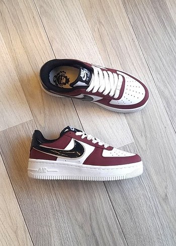 Nike Air Force 1 Bordo Beyaz Sneaker