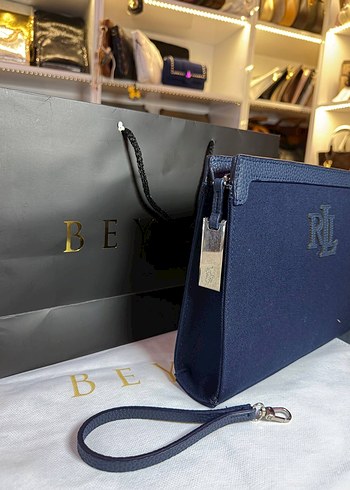 Diğer Lacivert Polo Rl Monogramli Sik Clutch