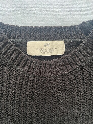 4 Yaş Beden siyah Renk H&M Çocuk Örgü Kazak