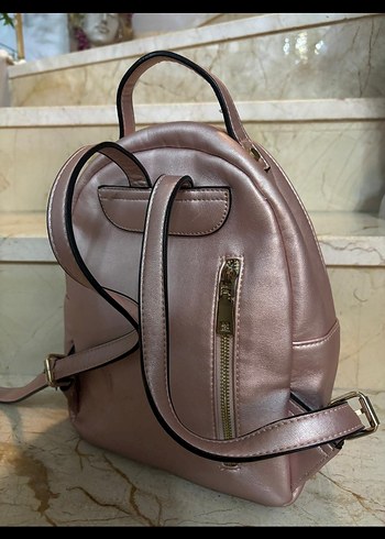 Sedefli pudra pembeSırt Çantası - Görsel 2