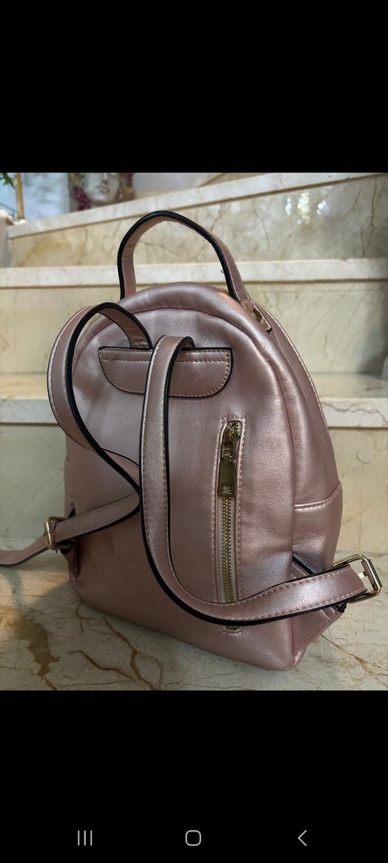 Sedefli pudra pembeSırt Çantası - Görsel 2