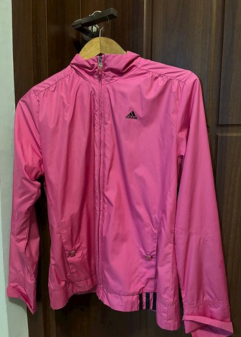 Pembe Spor Kadın Fermuarlı Ceket - Görsel 2