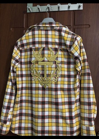 Twist Sarı Kareli Uzun Kollu Düğmeli Gömlek - Görsel 2