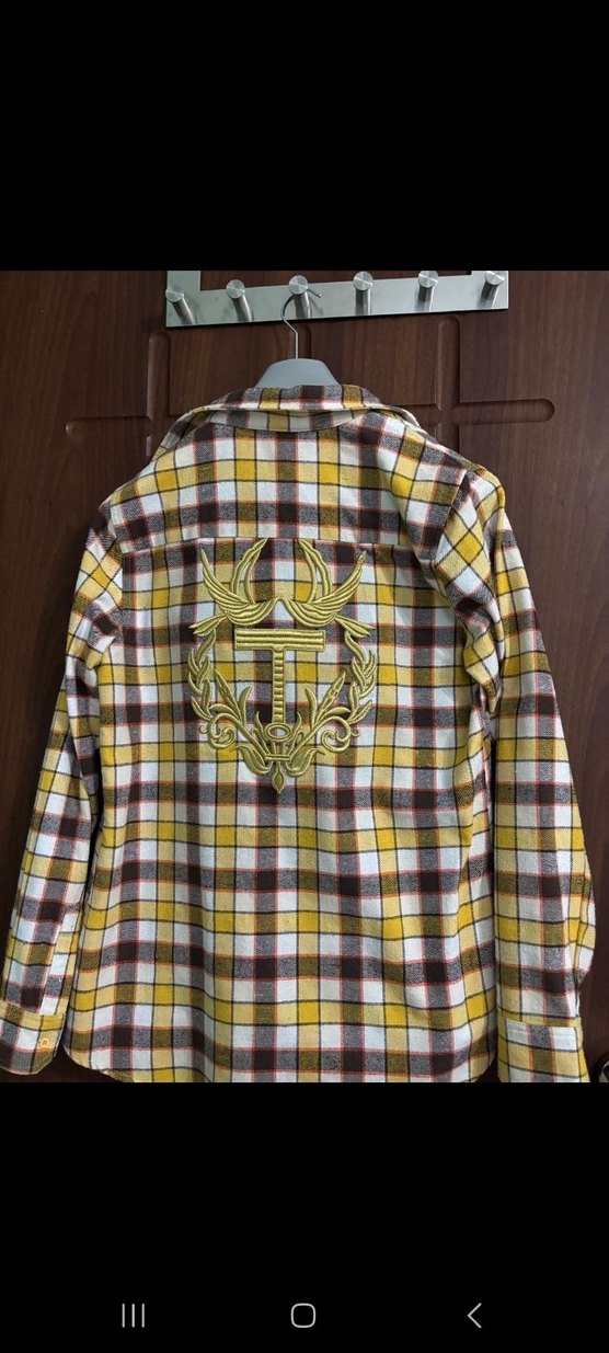 Twist Sarı Kareli Uzun Kollu Düğmeli Gömlek - Görsel 2