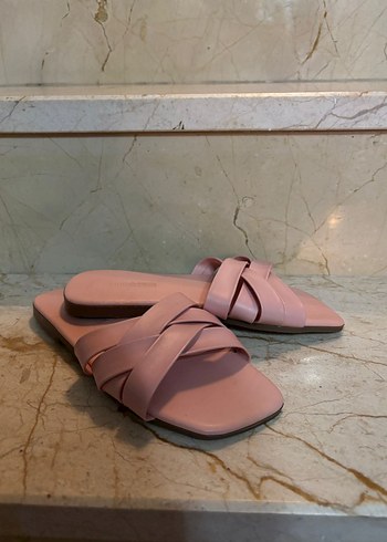 Mudo Pembe Minimalist Kadın Terlik - Görsel 2