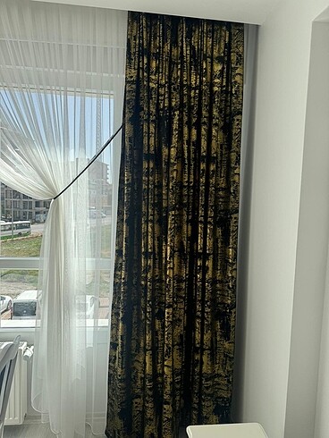 Fon perde siyah gold fon perde - Görsel 8
