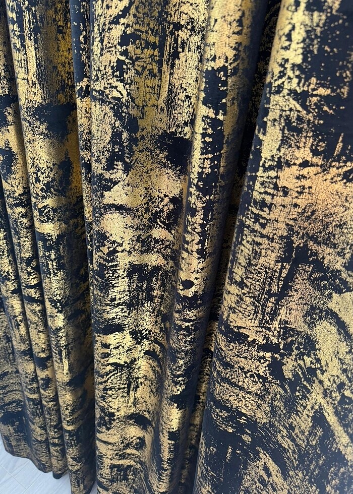 Fon perde siyah gold fon perde - Görsel 5