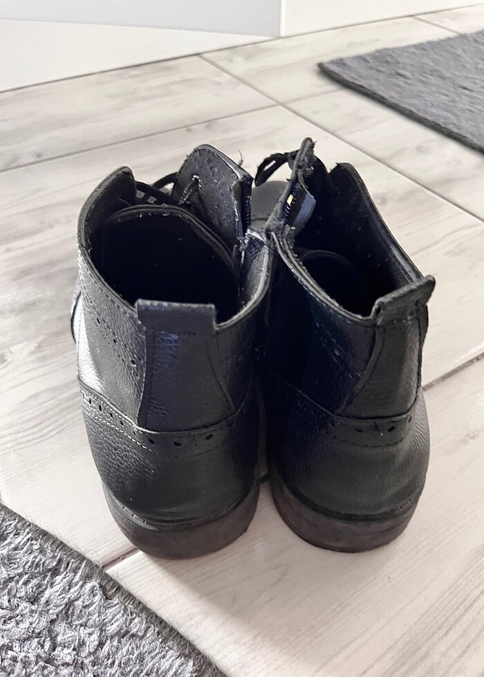 Erkek deri bot çizme - Görsel 3