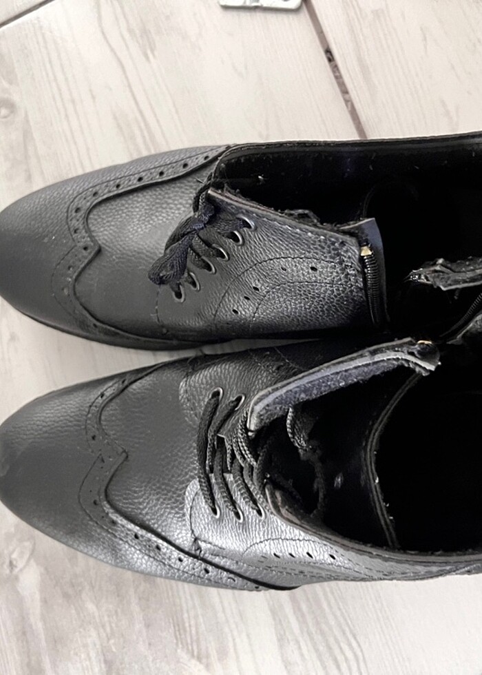 Erkek deri bot çizme - Görsel 4