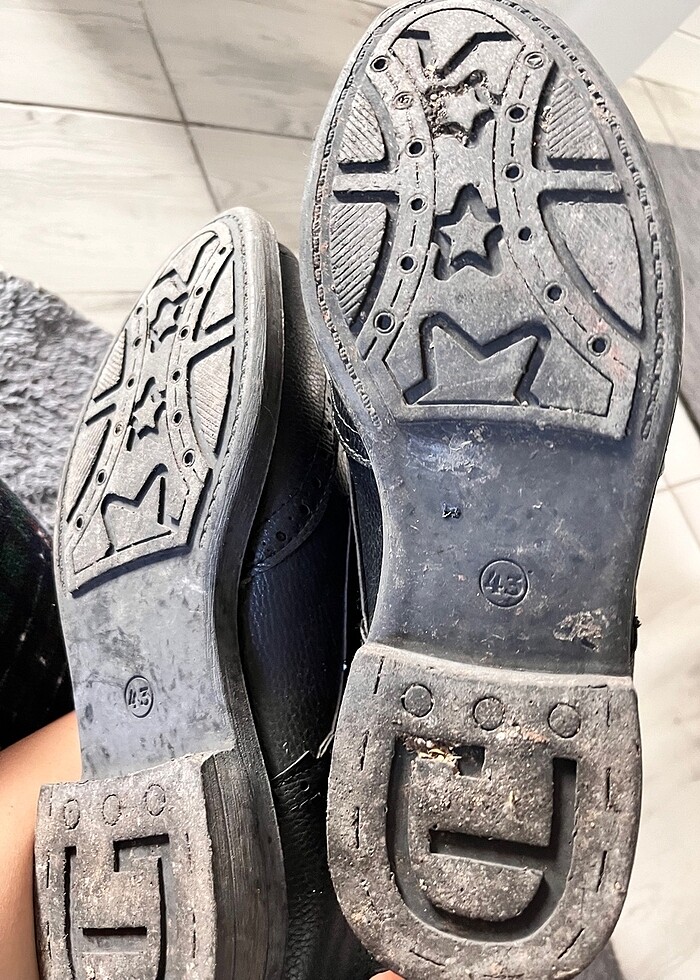 Erkek deri bot çizme - Görsel 5