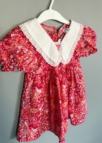 Kız Çocuk Renkli Vintage Dantelli Elbise - Görsel 5