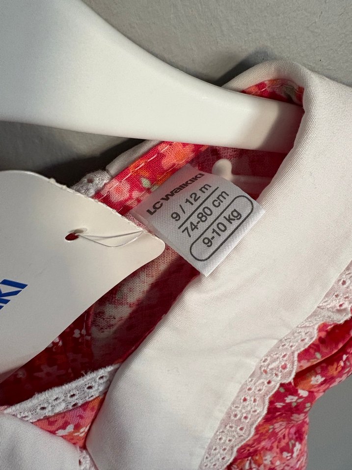 Kız Çocuk Renkli Vintage Dantelli Elbise - Görsel 2