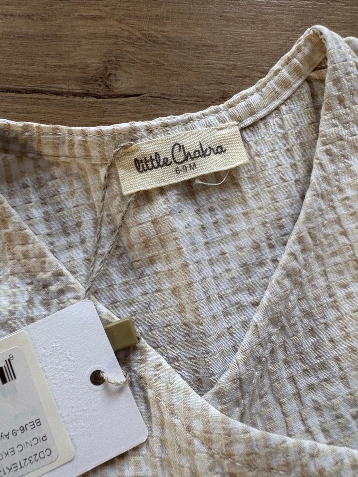 Kız Bebek Nakışlı Fırfırlı Kolsuz Takım - Görsel 5