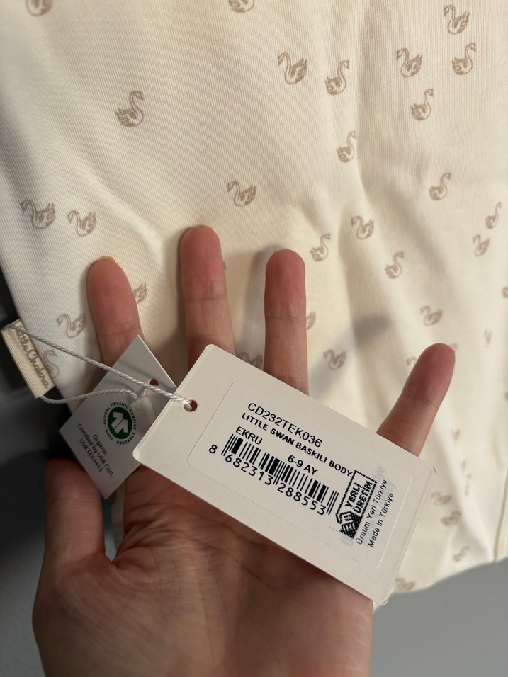 Bebek Kız Kısa Kollu Baskılı Body - Görsel 5