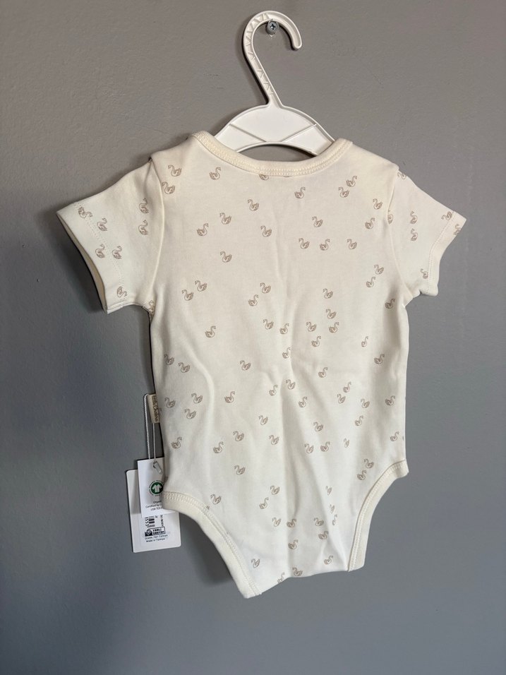 Bebek Kız Kısa Kollu Baskılı Body - Görsel 4