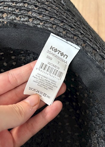 Örgü Siyah Bohem Kadın Şapka - Görsel 4