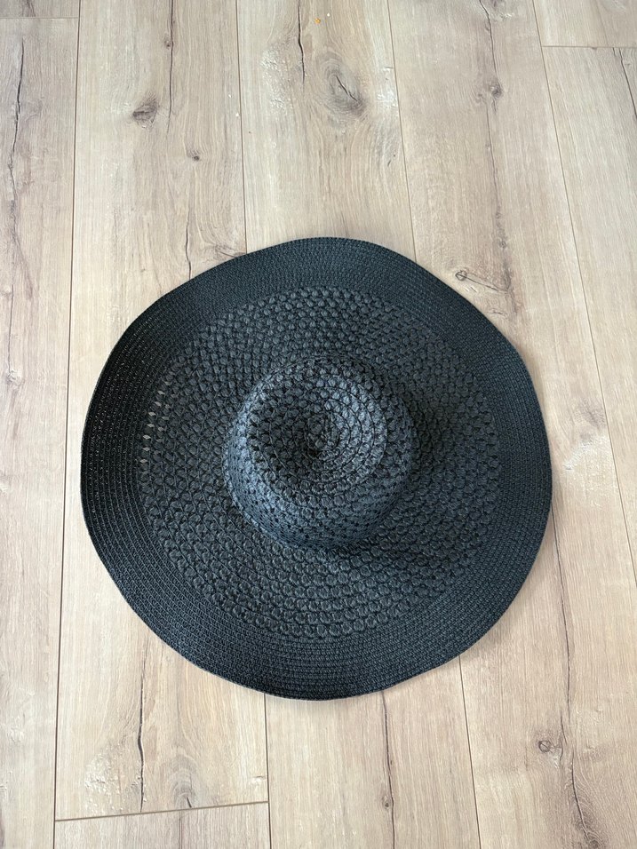 Örgü Siyah Bohem Kadın Şapka - Görsel 2