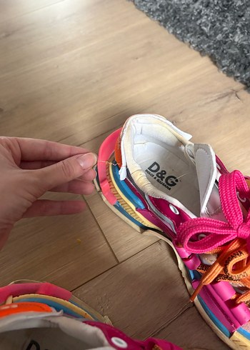 Pembe Renkli Platform Topuklu Bağcıklı Spor Ayakkabı - Görsel 3