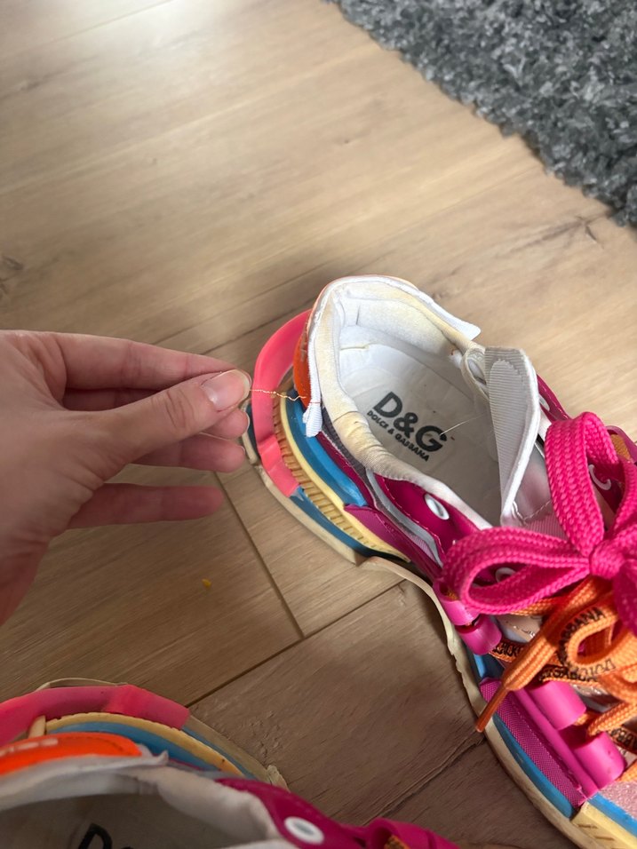 Pembe Renkli Platform Topuklu Bağcıklı Spor Ayakkabı - Görsel 3