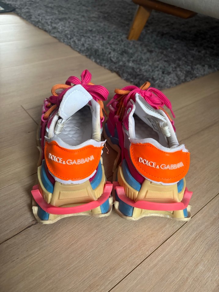 Pembe Renkli Platform Topuklu Bağcıklı Spor Ayakkabı - Görsel 5