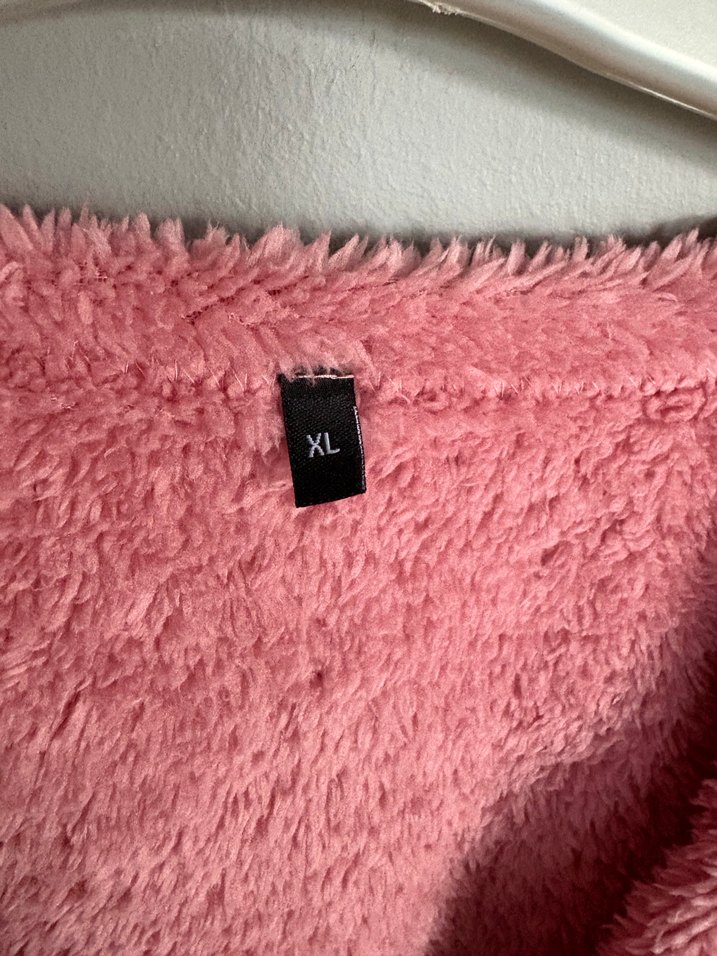 Pembe Kadın Mini Sıcak Bornoz takım - Görsel 4