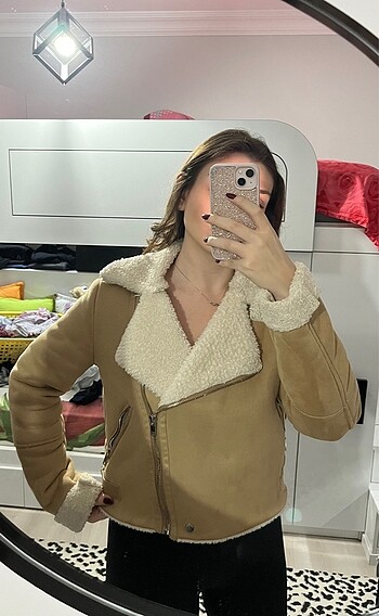Bershka Camel renk mont
