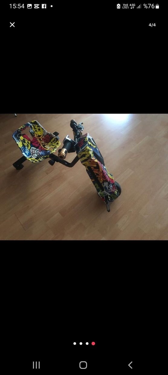 Renkli Çocuk Drift Scooter'ı - Görsel 3