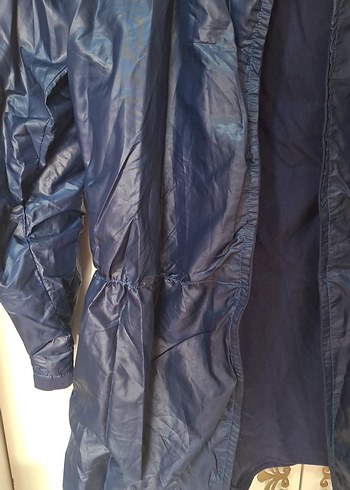 Parlak Mavi Erkek Midi Yağmurluk - Görsel 3