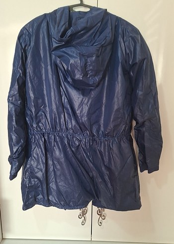 Parlak Mavi Erkek Midi Yağmurluk - Görsel 5