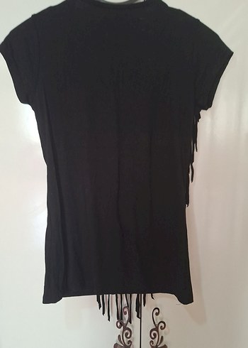 Siyah Drapeli V Yaka Gebelik Bluzu - Görsel 5