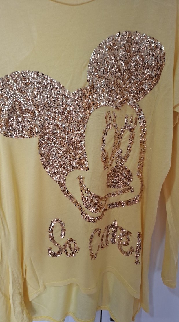 Sarı Uzun Kollu Hamile Tişörtü - Görsel 2