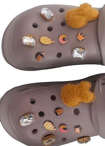  Beden çeşitli Renk Crocs jibbitz terlik süsü 