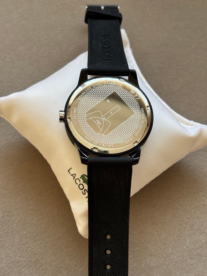 ORİJİNAL LACOSTE SİYAH SAAT UNİSEX MODEL - Görsel 4