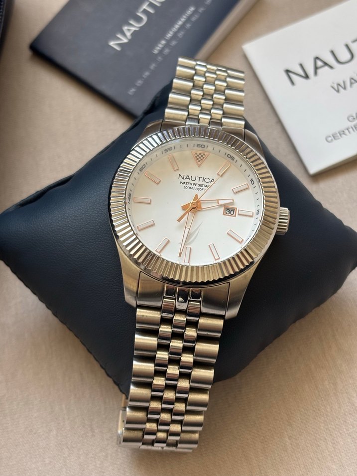 ORİJİNAL NAUTİCA ÇELİK KOL SAATİ - Görsel 2