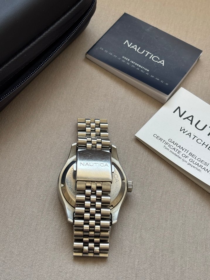 ORİJİNAL NAUTİCA ÇELİK KOL SAATİ - Görsel 5