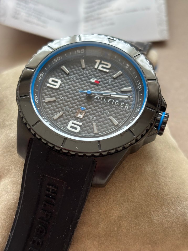 ORİJİNAL Tommy Hilfiger Siyah Erkek SAAT - Görsel 3