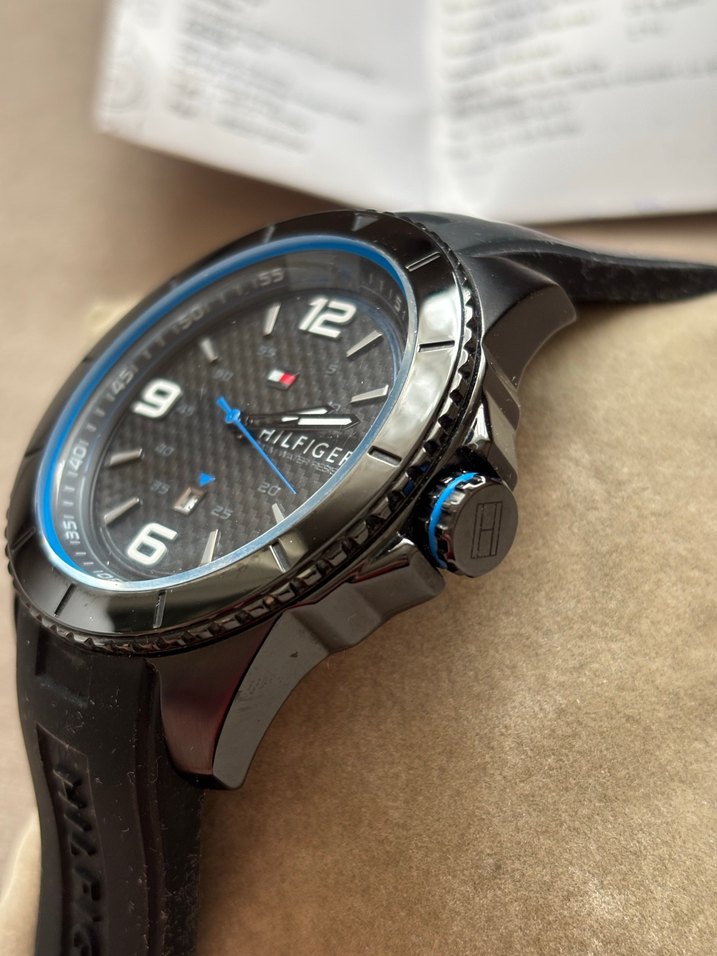 ORİJİNAL Tommy Hilfiger Siyah Erkek SAAT - Görsel 4