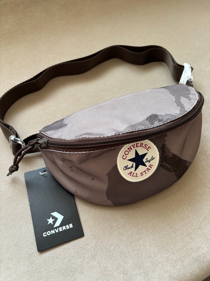 ORİJİNAL CONVERSE BEL ÇANTASI UNİSEX SIFIR ETİKETLİ KAMUFLAJ DES - Görsel 5