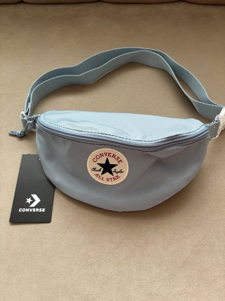 ORİJİNAL CONVERSE UNİSEX BEL ÇANTASI SIFIR ETİKETLİ MAVİ RENK - Görsel 2