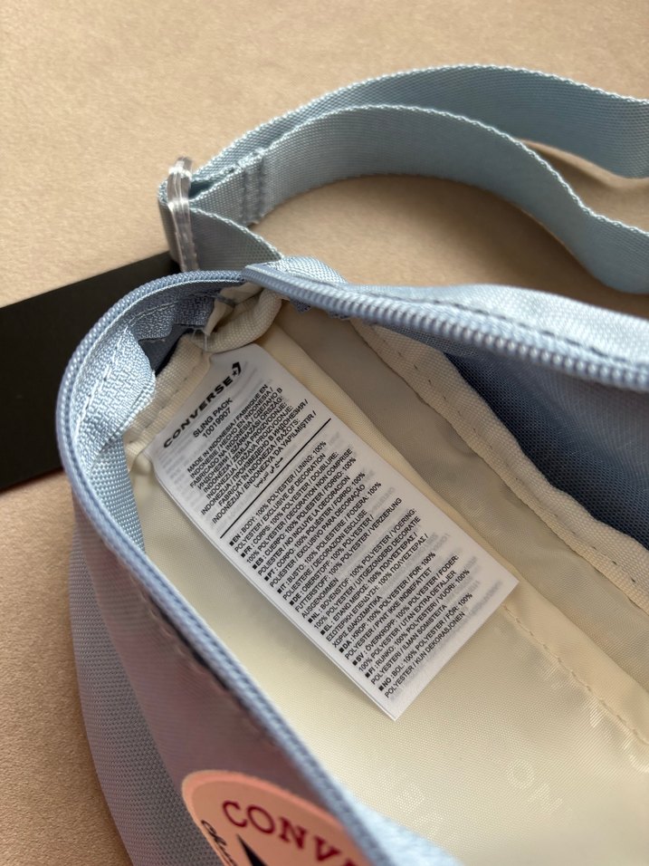 ORİJİNAL CONVERSE UNİSEX BEL ÇANTASI SIFIR ETİKETLİ MAVİ RENK - Görsel 5