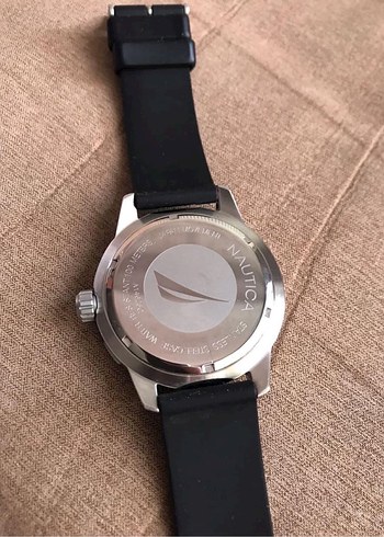 ORİJİNAL NAUTİCA SAAT SİLİKON KORDON SİYAH RENK 48 MM - Görsel 4