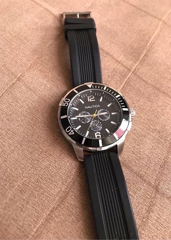 ORİJİNAL NAUTİCA SAAT SİLİKON KORDON SİYAH RENK 48 MM - Görsel 7