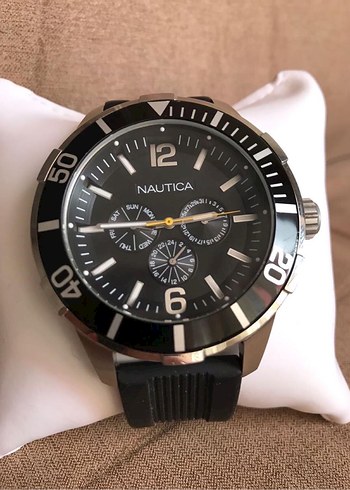 ORİJİNAL NAUTİCA SAAT SİLİKON KORDON SİYAH RENK 48 MM - Görsel 2