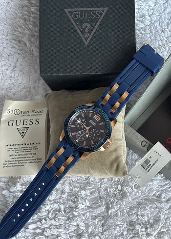 ORİJİNAL GUESS ROSE GOLD SİLİKON KORDON SAAT KUTUSUNDA - Görsel 2