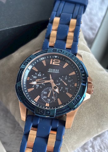 ORİJİNAL GUESS ROSE GOLD SİLİKON KORDON SAAT KUTUSUNDA - Görsel 14