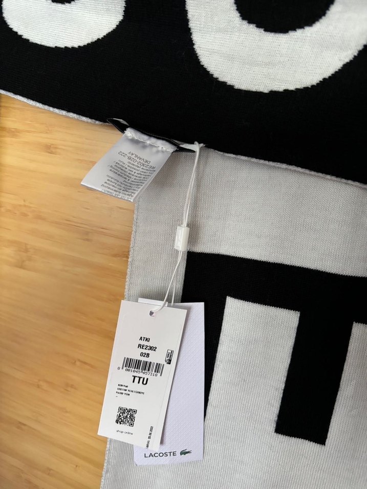 ORİJİNAL LACOSTE ATKI ÇİFT TARAFLI UNİSEX MODEL - Görsel 3