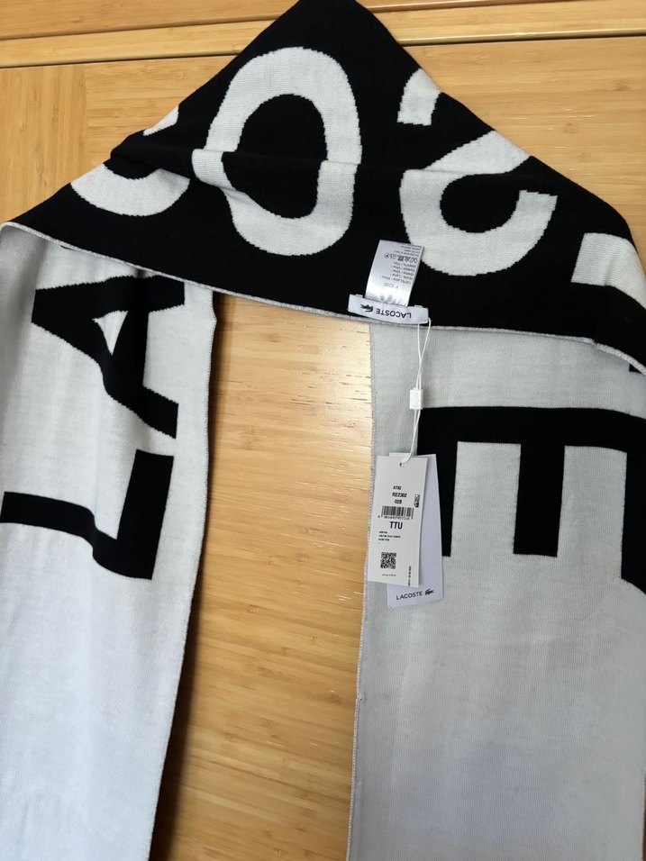 ORİJİNAL LACOSTE ATKI ÇİFT TARAFLI UNİSEX MODEL - Görsel 2
