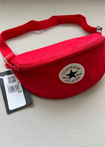 ORİJİNAL CONVERSE UNİSEX BEK ÇANTASI KIRMIZI RENK SIFIR ETİKETLİ - Görsel 8