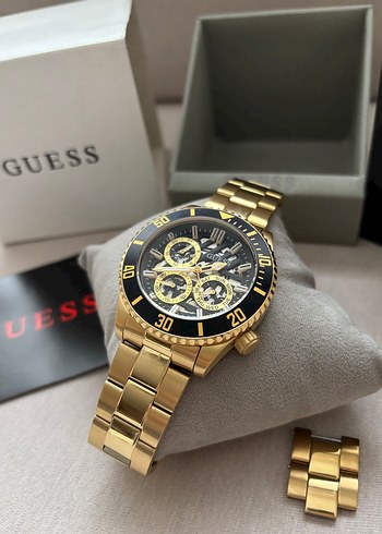 ORİJİNAL GUESS ÇELİK SAAT GOLD RENK KUTUSUNDA - Görsel 11