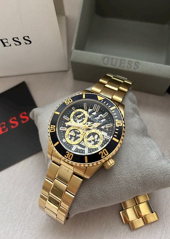 ORİJİNAL GUESS ÇELİK SAAT GOLD RENK KUTUSUNDA - Görsel 4